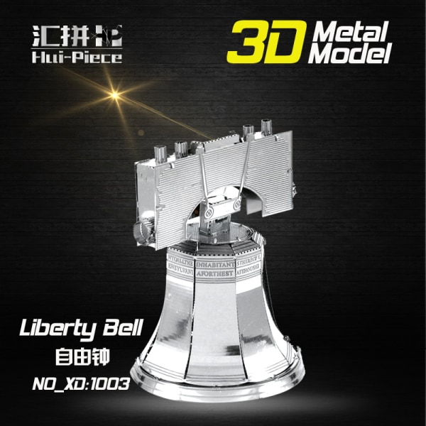 3D Puslespil Metal - Berømte Bygninger - Liberty Bell