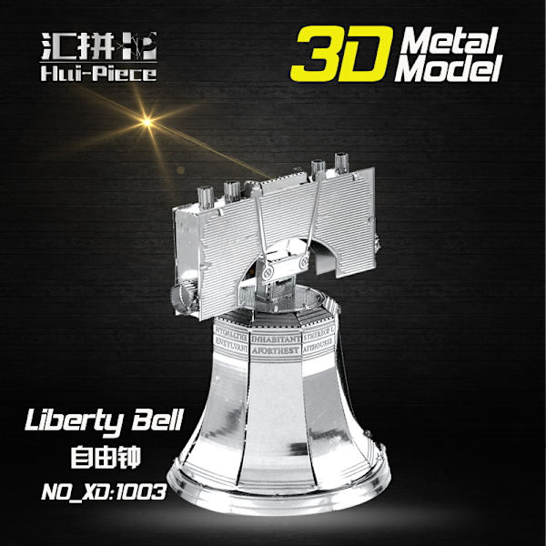 3D Pussel Metall - Berömda Byggnader - Liberty Bell