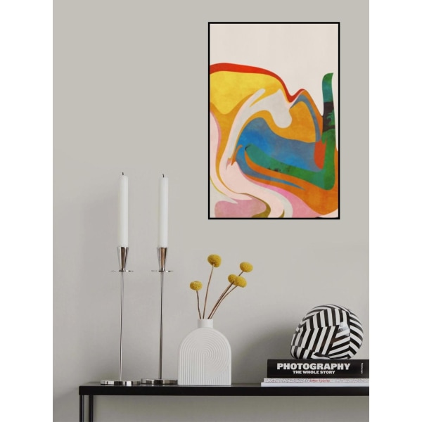 Organisk Bauhaus Waved MultiColor 21x30 cm