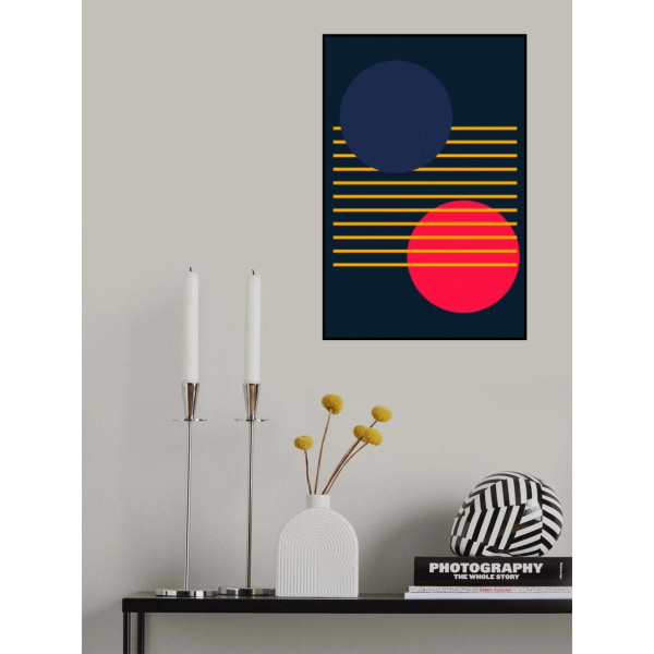 Vibrant Geometric Shapes 1 MultiColor 50x70 cm