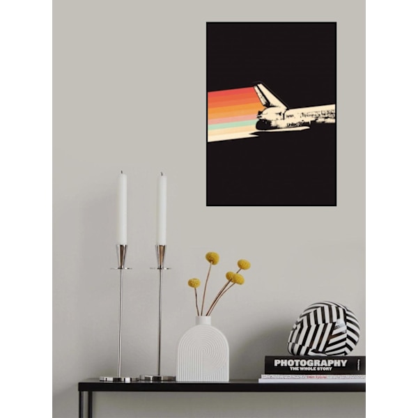 Space Ship Rainbow MultiColor 21x30 cm