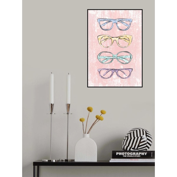 Pink Glasses MultiColor 30x40 cm