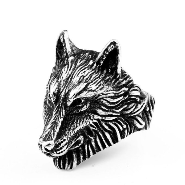 Ring - Nordic Mythology -Wolf head #10