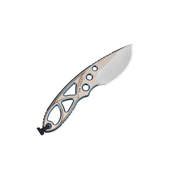 SanRenMu - 4101 - Mini fastbladskniv / Neckknife grå