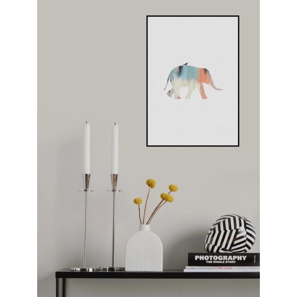Pastel Elephant MultiColor 70x100 cm