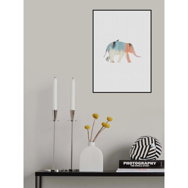 Pastel Elephant MultiColor 70x100 cm