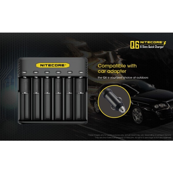 Q6 - NITECORE Li-ion Charger Black