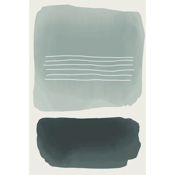 Watercolor Shapes Series 1 MultiColor 30x40 cm