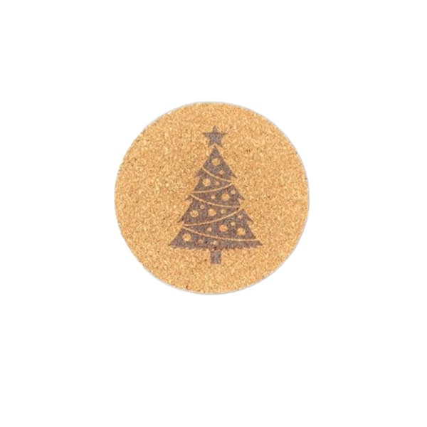 Coaster - Christmas tree Brown