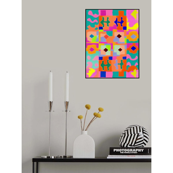 Neon Peru Pattern MultiColor 21x30 cm