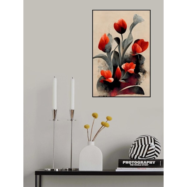 Red Tulips MultiColor 21x30 cm