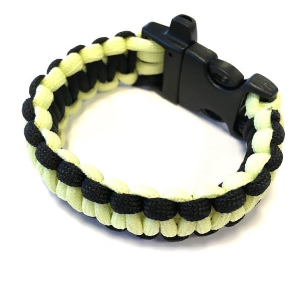 Glow-in-Dark Paracord Bracelet gul svart