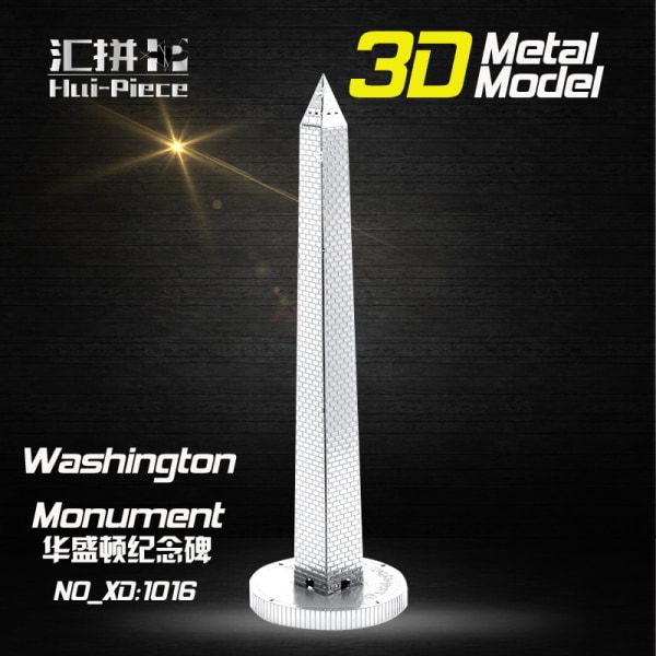 3D Pussel Metall - Berömda Byggnader - Washington Monument