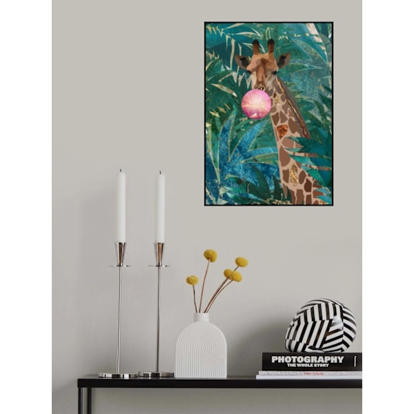 Bubblegum Giraffe In The Jungle MultiColor 30x40 cm