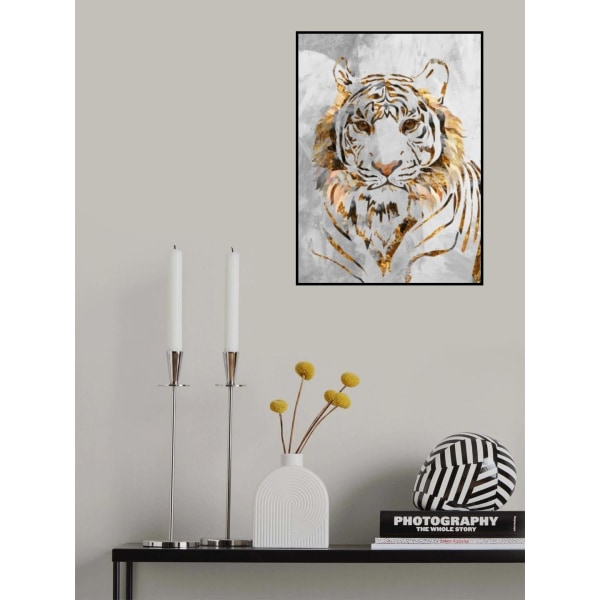 Golden Tiger And Concrete MultiColor 30x40 cm