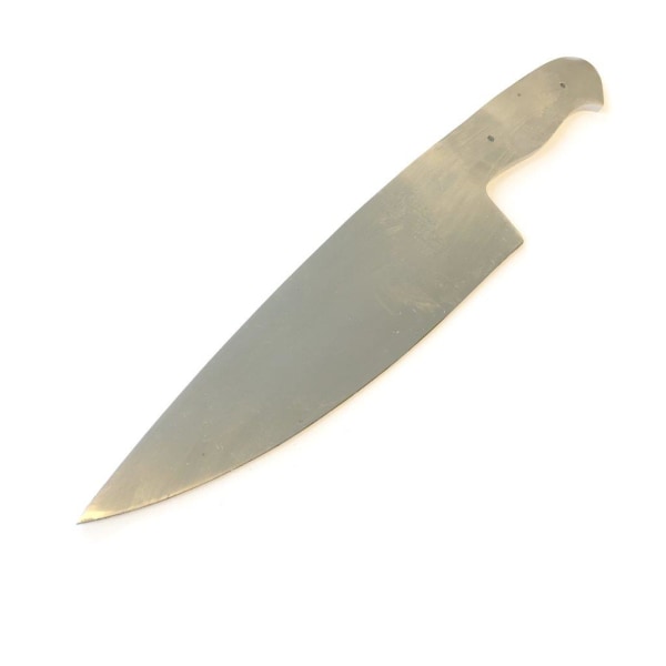 Knivblad Blankt - kökskniv full tang grå