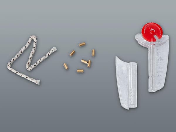 Gentelo tändstenar och veke – 7 stenar och 1 veke Silver