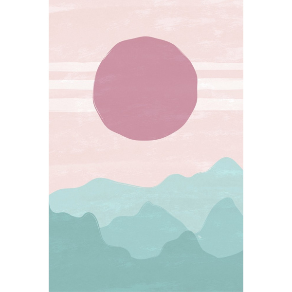 Pink Sunset MultiColor 21x30 cm