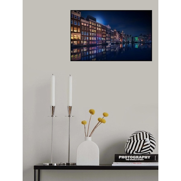 Amsterdamin ikkunoiden värit MultiColor 21x30 cm