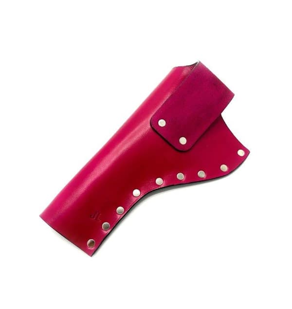 JJ Custom Works - Colt .45 Peacemaker Holster - Right - 4.75" - Pink - Plain - Nickel Studs Right side - 4,75"