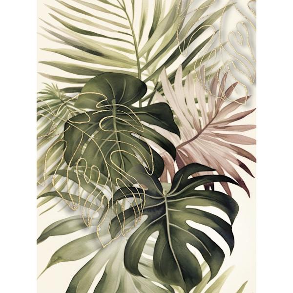 Boho Tropical Bouquet MultiColor 50x70 cm