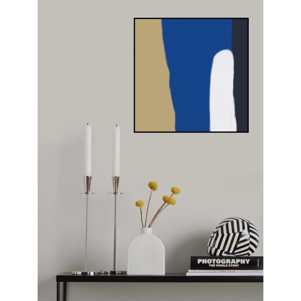 Abstract Color Block Composition X MultiColor 21x30 cm