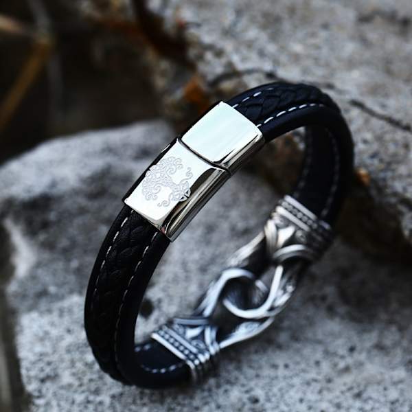Armband - Nordisk mytologi - Länk med Yggdrasil 22cm