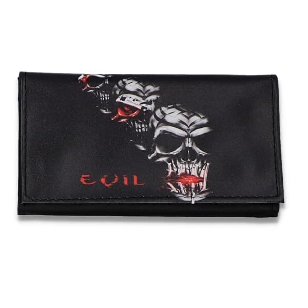 Tobacco case with wallet Black Evil