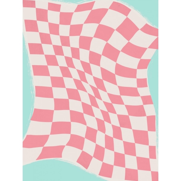 Pink Checker Cloth MultiColor 30x40 cm