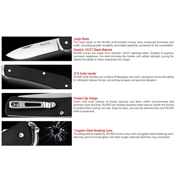 Ruike M11-G Folding knife Grön