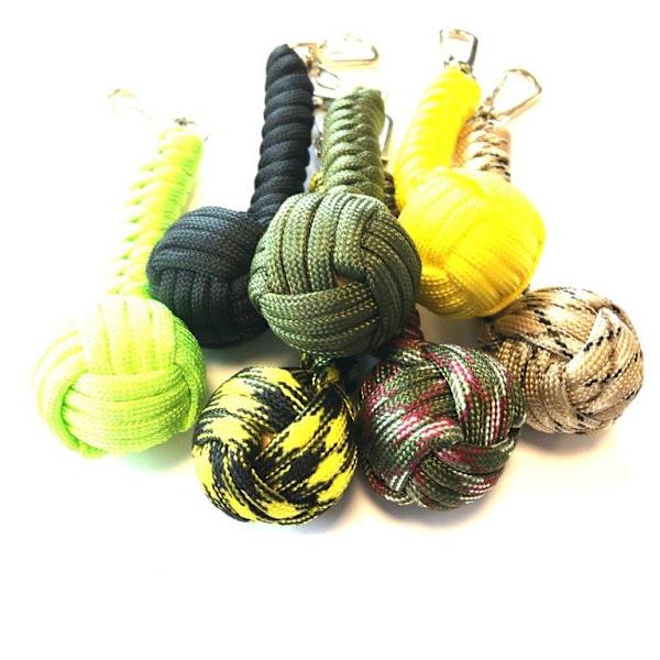 MonkeyFist keyring yellow gul
