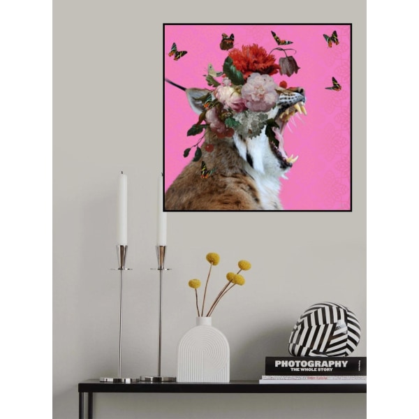 Spring Flower Bonnet On Cat MultiColor 70x100 cm