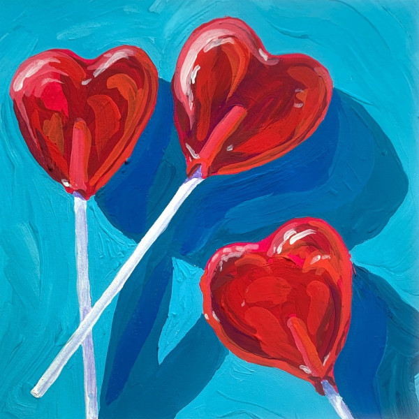 Heart Lollipops MultiColor 21x30 cm