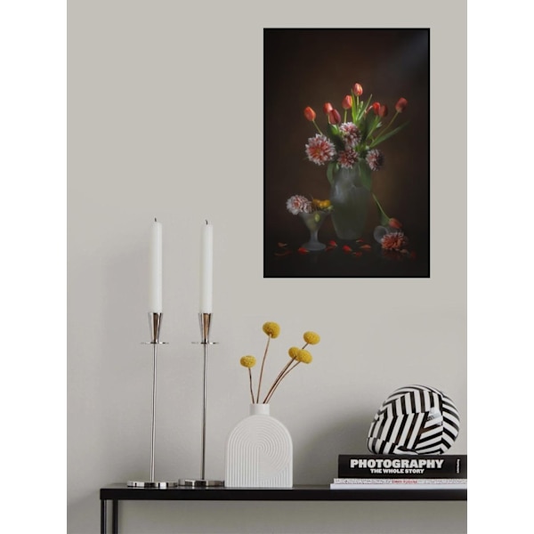 Oransseja tulppaaneja ja daalioita MultiColor 70x100 cm