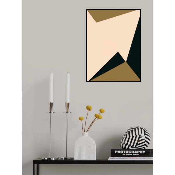 Minimal Abstract Triangle MultiColor 70x100 cm