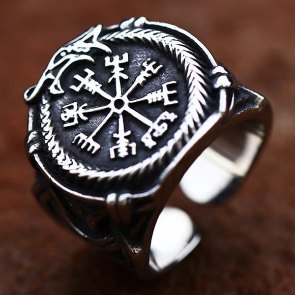 Ring - Nordisk Mytologi - Vegvisir och midgårdsormen #11