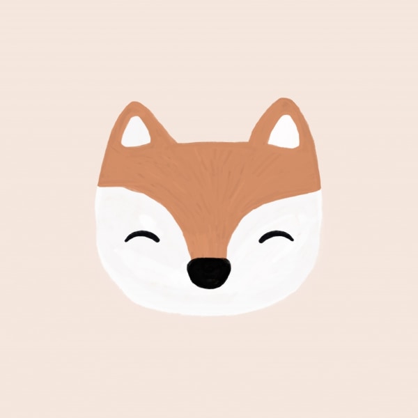 Blush Fox MultiColor 21x30 cm