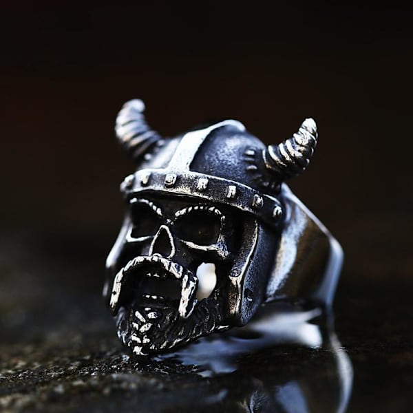 Ring - Nordic Mythology - Viking skull #13