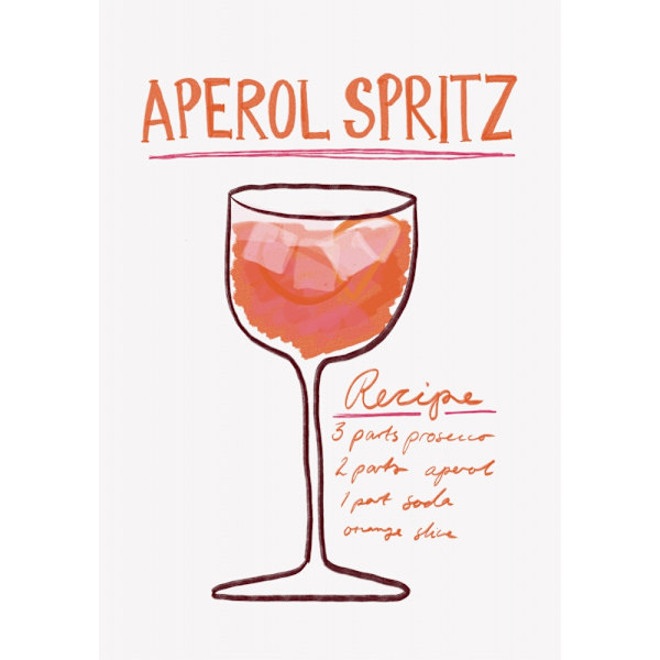 Aperol Spritz MultiColor 30x40 cm