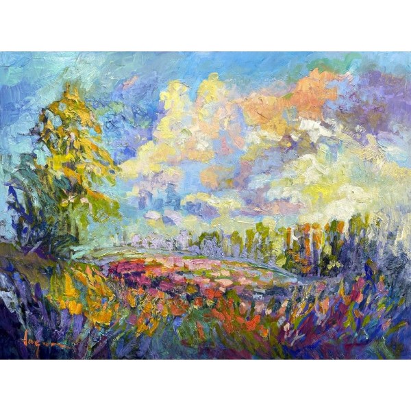 Df2021high On A Hill With A Cloud And A Prayer MultiColor 21x30 cm