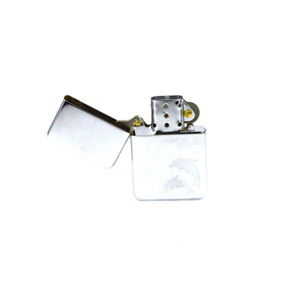 Benzin / Olie Lighter - Gentelo - Freedom Silver