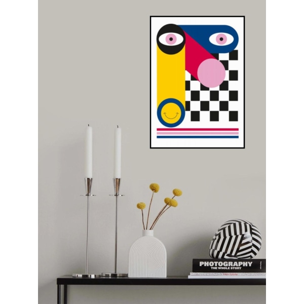 Abstract Face MultiColor 70x100 cm