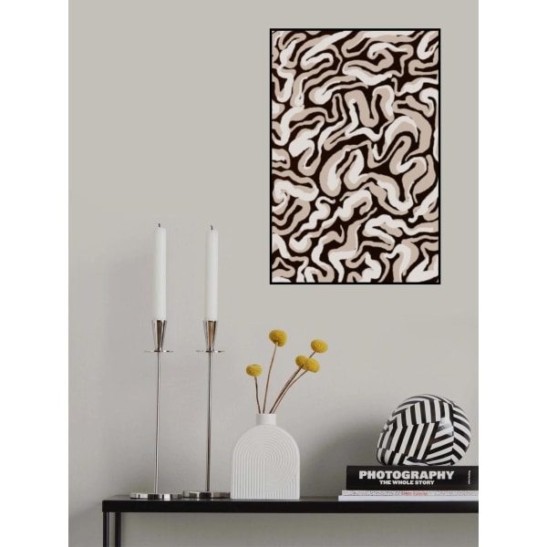 Valkoinen beige -kuvio MultiColor 70x100 cm