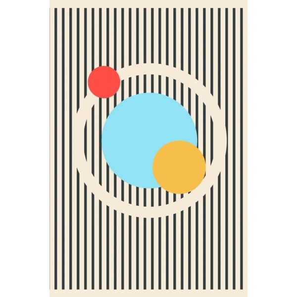 Minimal Planets Series 1 MultiColor 21x30 cm