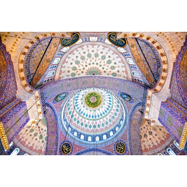 The Blue Mosque N The Sultan Ahmed Mosque. Columns And Main Domes. Istanbul. Turkey C Nora De Ang MultiColor 21x30 cm