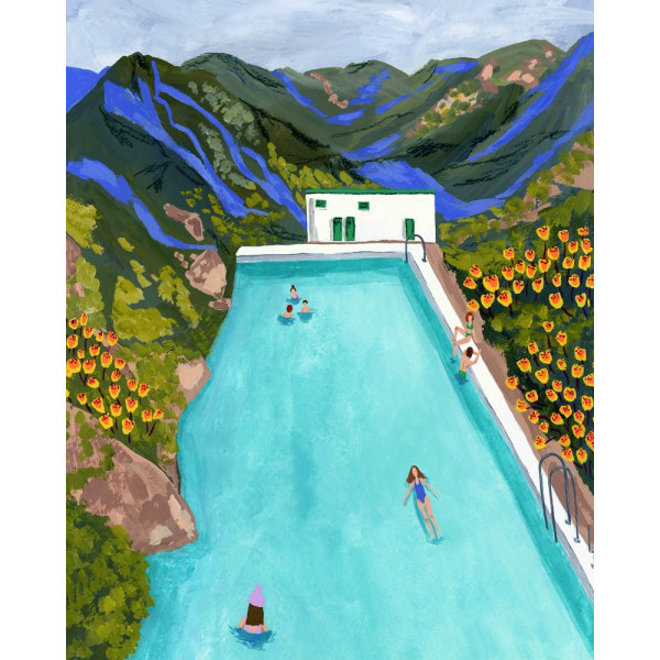 Hotsprings MultiColor 50x70 cm