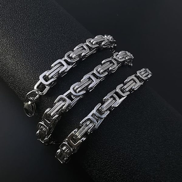 Bracelet chain Silver 8mm*18cm