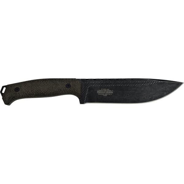 Elite Tactical - ET-FIX002L-DSW - Hunting/survival knife Black