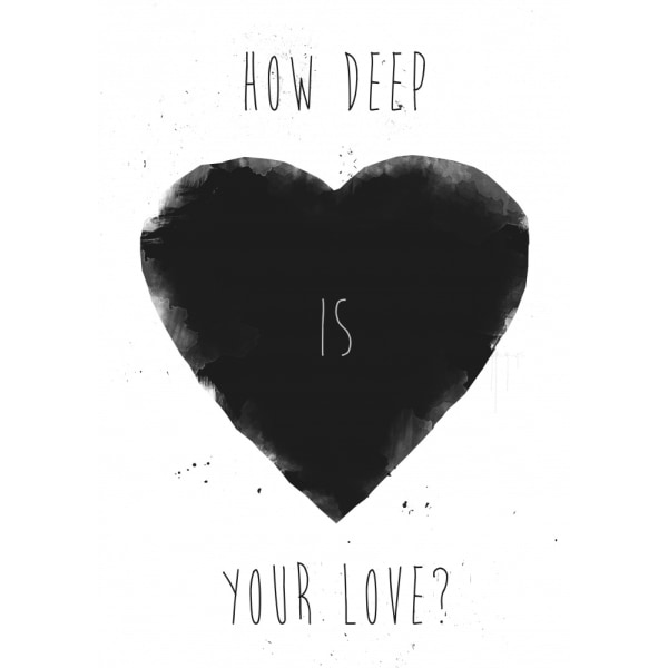 How Deep Is Your Love MultiColor 70x100 cm