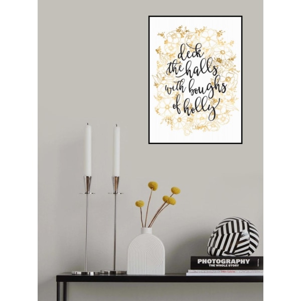 Deck The Halls With Gold Flowers MultiColor 21x30 cm